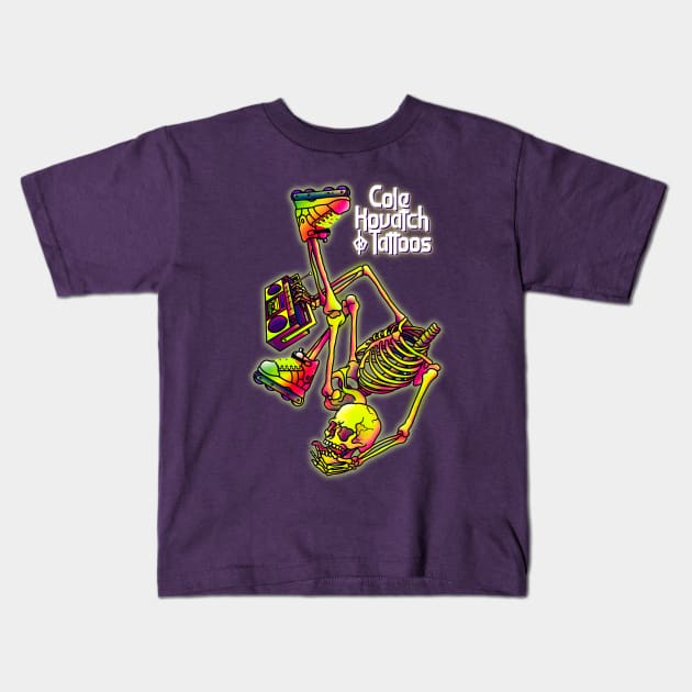 Trapper Blader Kids T-Shirt by Cole Kovatch Tattoos